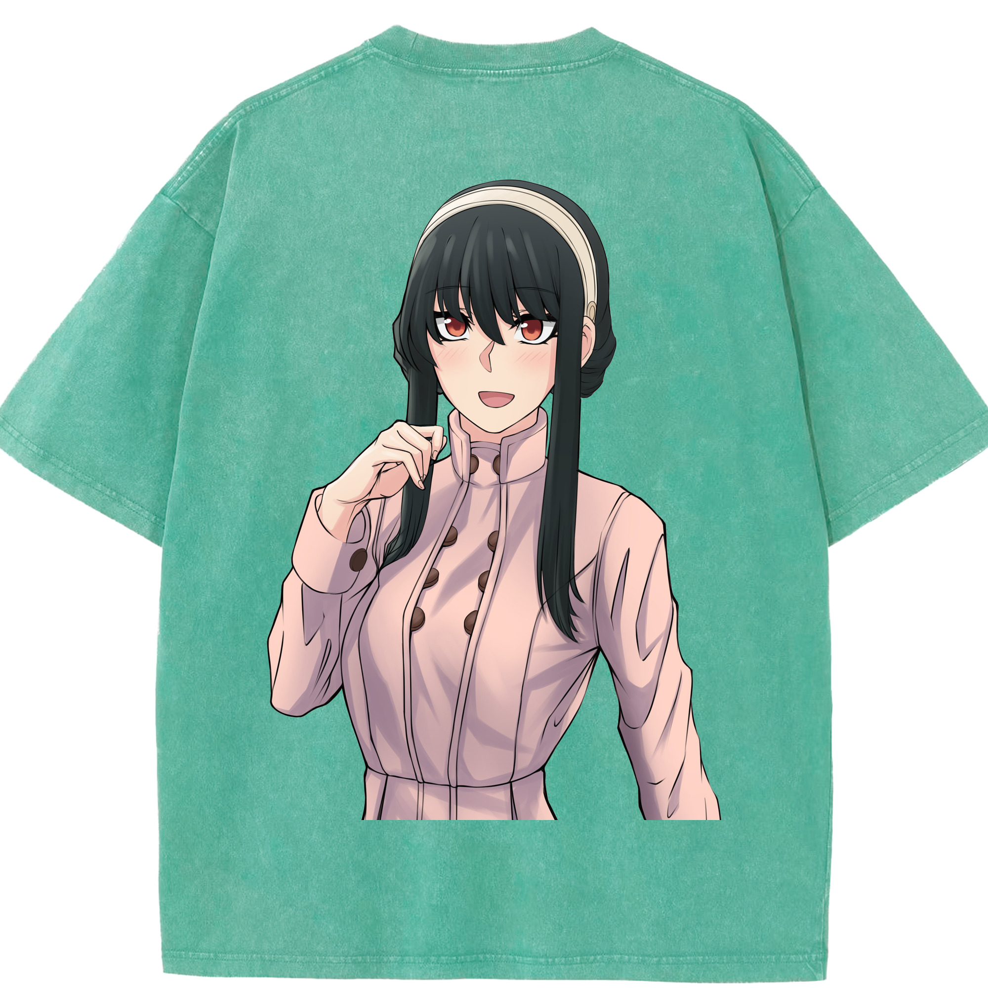 （画像用） SPY×FAMILY间谍家家酒 綿100% ヴィンテージ風 半袖Tシャツ（背面プリント）